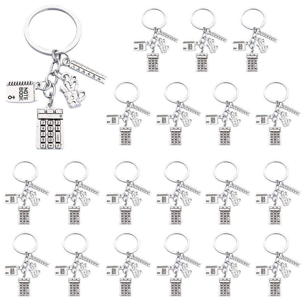 1784 20 Pcs Math Teacher Keychain Math Physics, Architect, Architectural